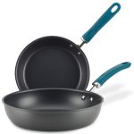 Rachel Ray 9.5-Inch and 11.75-Inch Hard Anodized Nonstick Induction Frying Pan Set