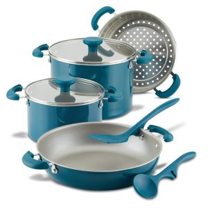 Rachel Ray 8-Piece Stacking Nonstick Induction Cookware Set