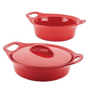 Rachel Ray 3-Piece Ceramic Casserole Set